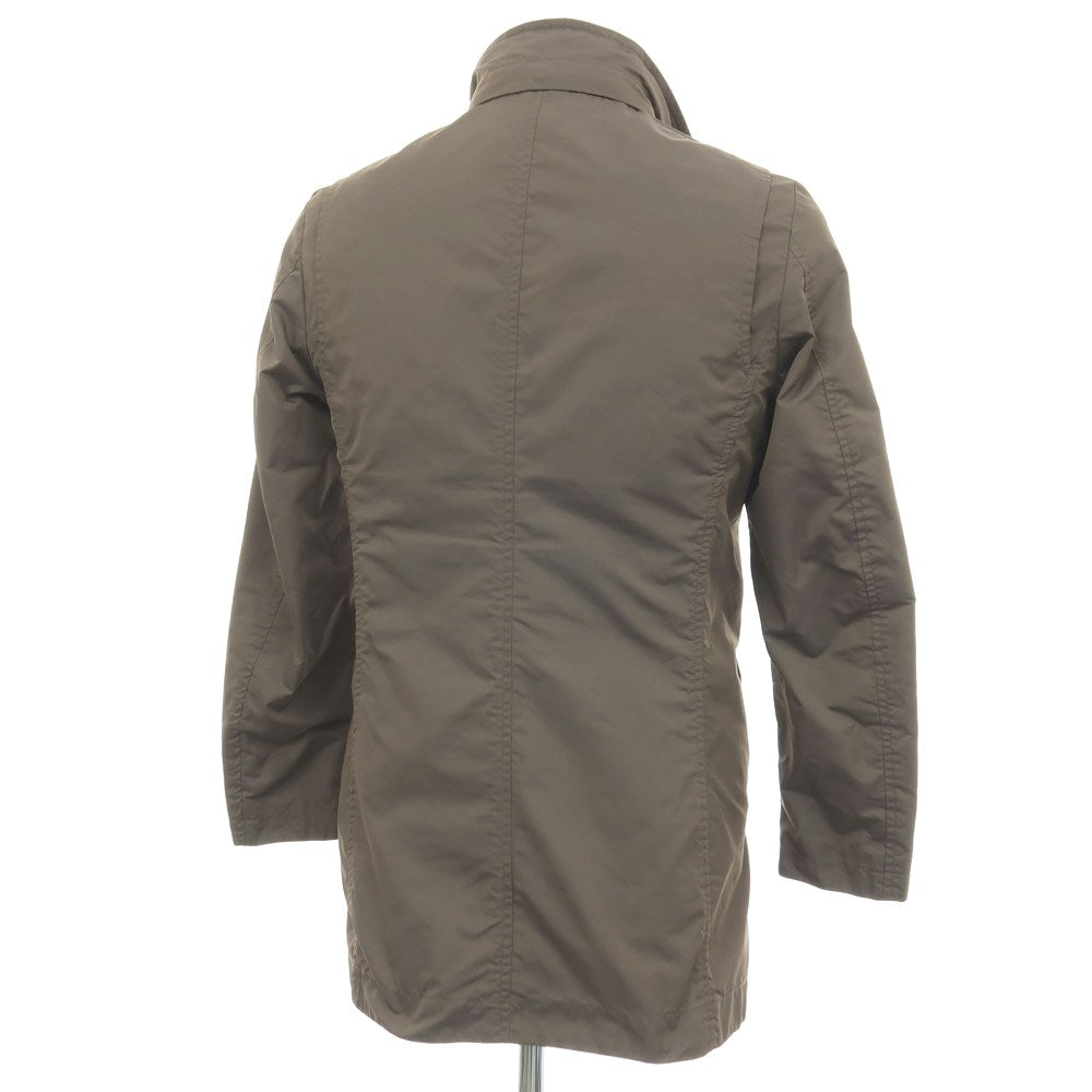 【中古】ムーレー MOORER ポリエステル コート グレージュ【サイズ42】【 状態ランクC 】【 メンズ 】