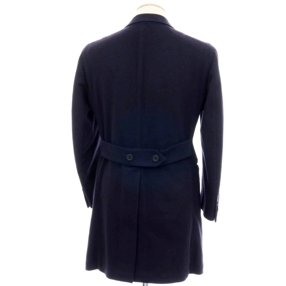 【中古】ガイオラ GAiOLA カシミヤ ダブルブレストコート ネイビー【 44 】【 状態ランクC 】【 メンズ 】