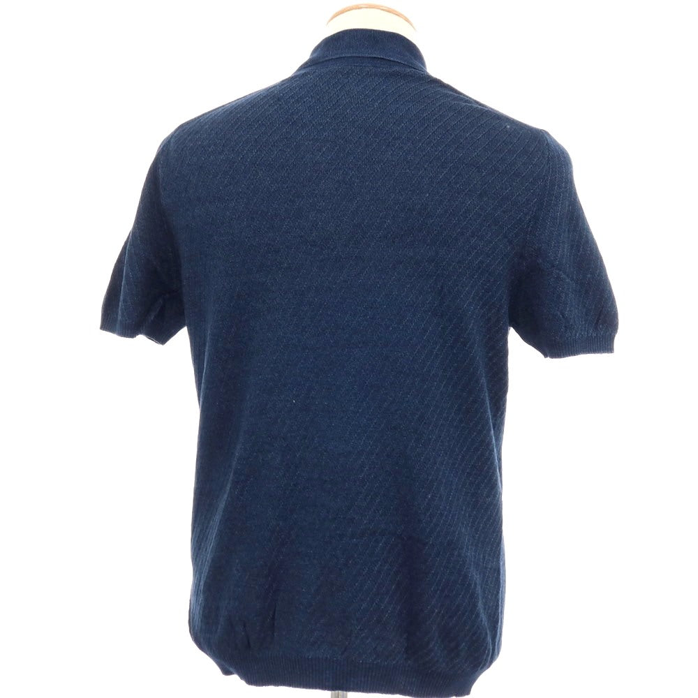 【中古】チルコロ1901 CIRCOLO 1901 コットン 半袖 ポロニット ネイビー【サイズXS】【 状態ランクB 】【 メンズ 】