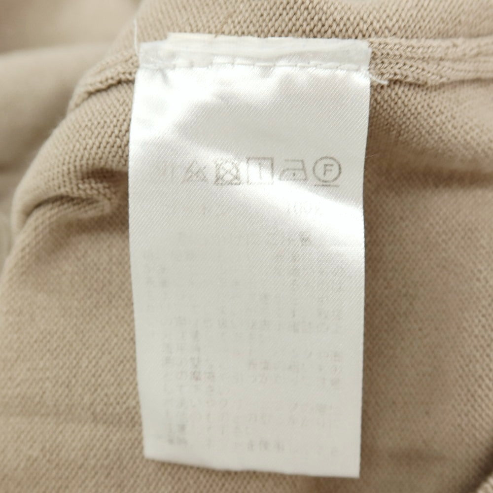 【中古】グランサッソ GRAN SASSO Vintage コットン クルーネック 半袖 プルオーバーニット ベージュ【サイズ46】【 状態ランクC 】【 メンズ 】