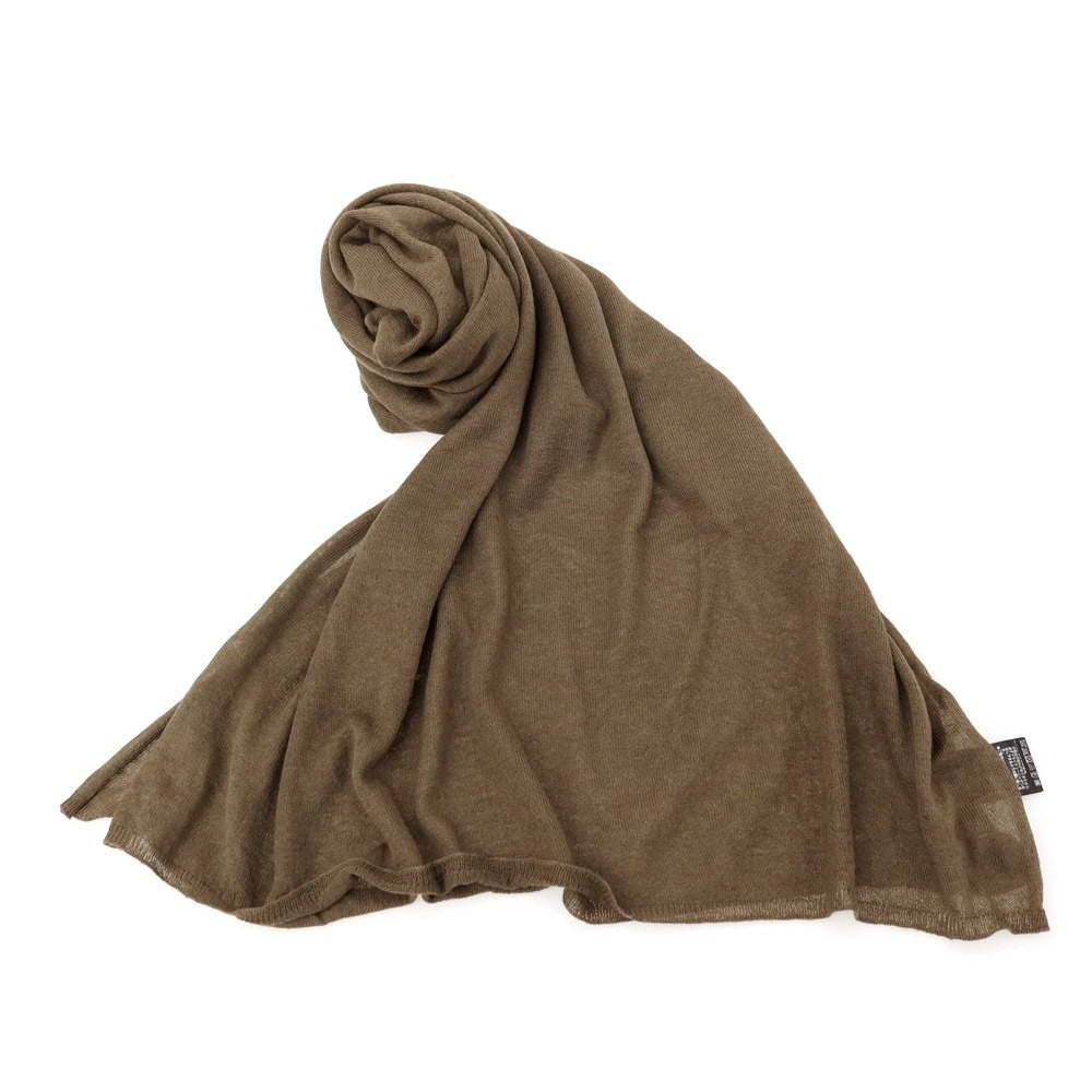 【中古】セオリー theory カシミヤシルク ニットストール カーキ【 状態ランクB 】【 ユニセックス 】