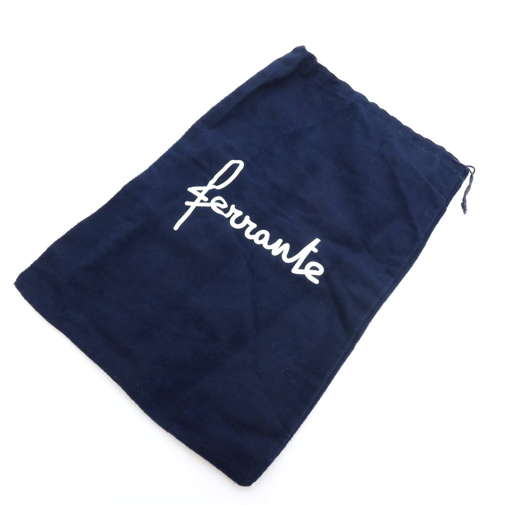 【中古】フェランテ FERRANTE スエード コンビ コインローファー ブラウンxブラック【サイズ6】【 状態ランクC 】【 メンズ 】