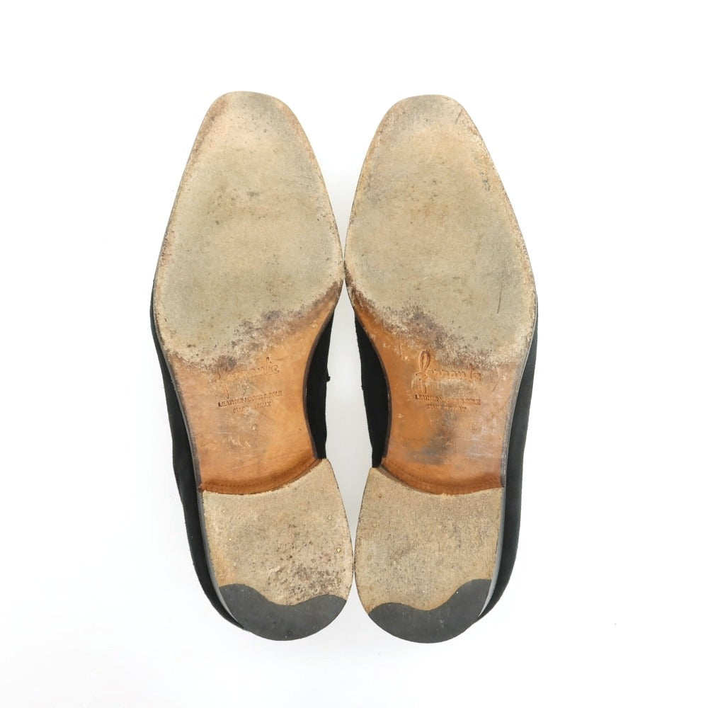 【中古】フェランテ FERRANTE スエード コンビ コインローファー ブラウンxブラック【サイズ6】【 状態ランクC 】【 メンズ 】