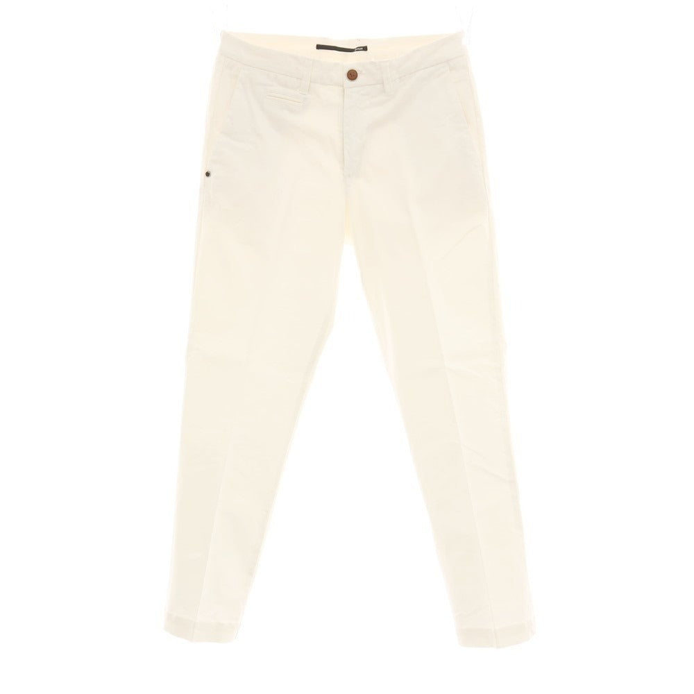 【中古】チープラス C+ ストレッチ コットン カジュアルスラックスパンツ ホワイト【サイズ31】【 状態ランクC 】【 メンズ 】