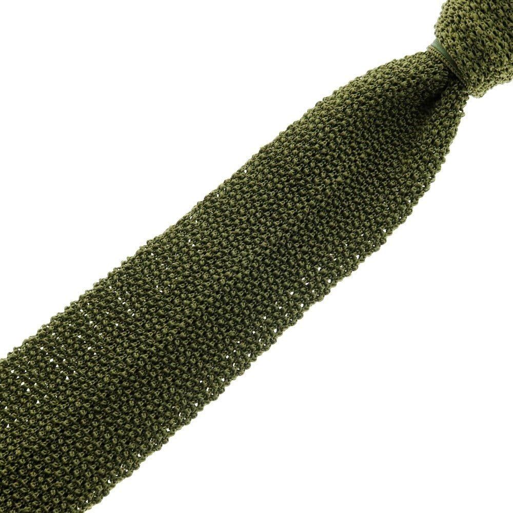 【中古】メイカーズシャツ カマクラ Makers Shirt 鎌倉 シルク ニットタイ オリーブ【 状態ランクB 】【 メンズ 】