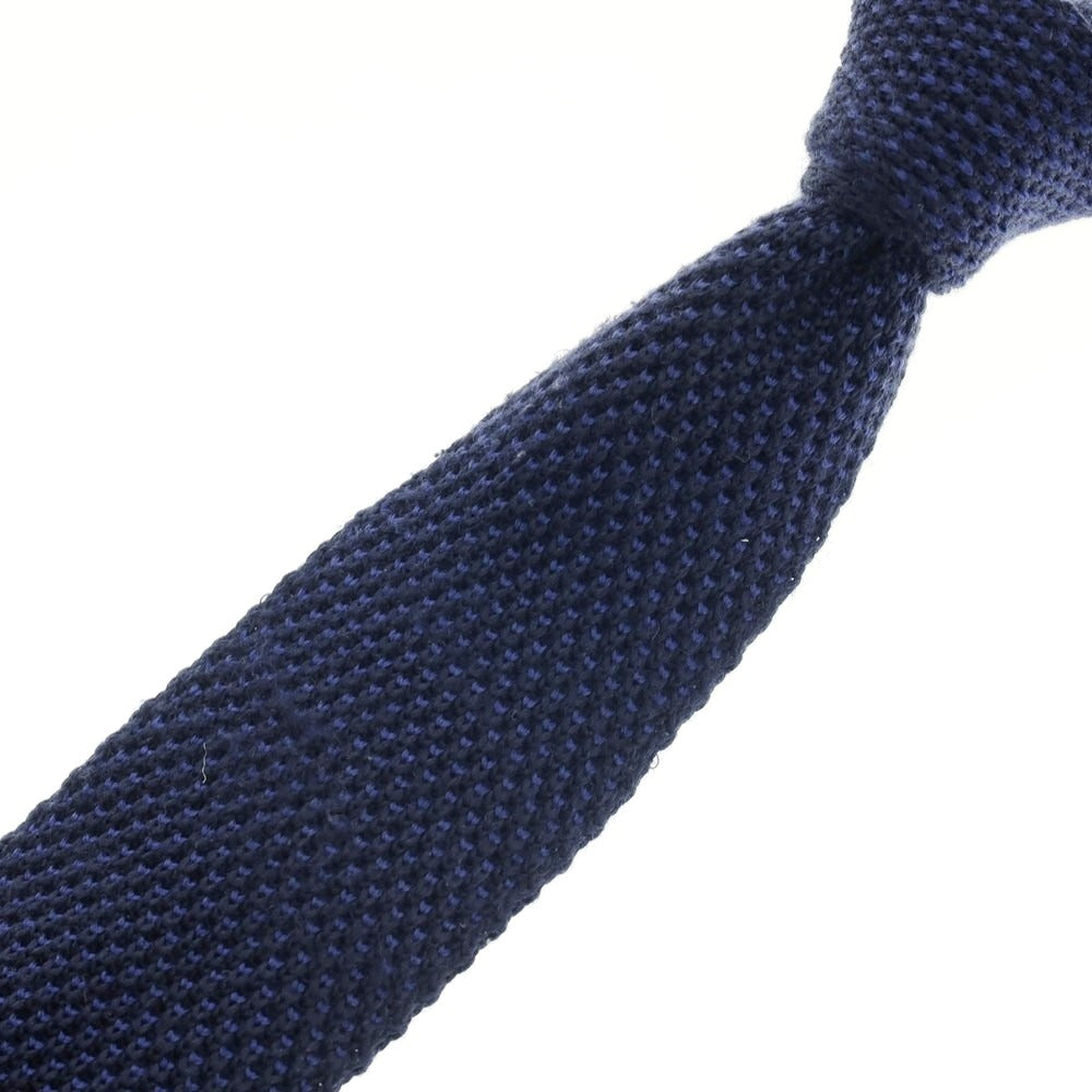 【中古】アクアスキュータム Aquascutum ウール ニットタイ ネイビー【 状態ランクB 】【 メンズ 】