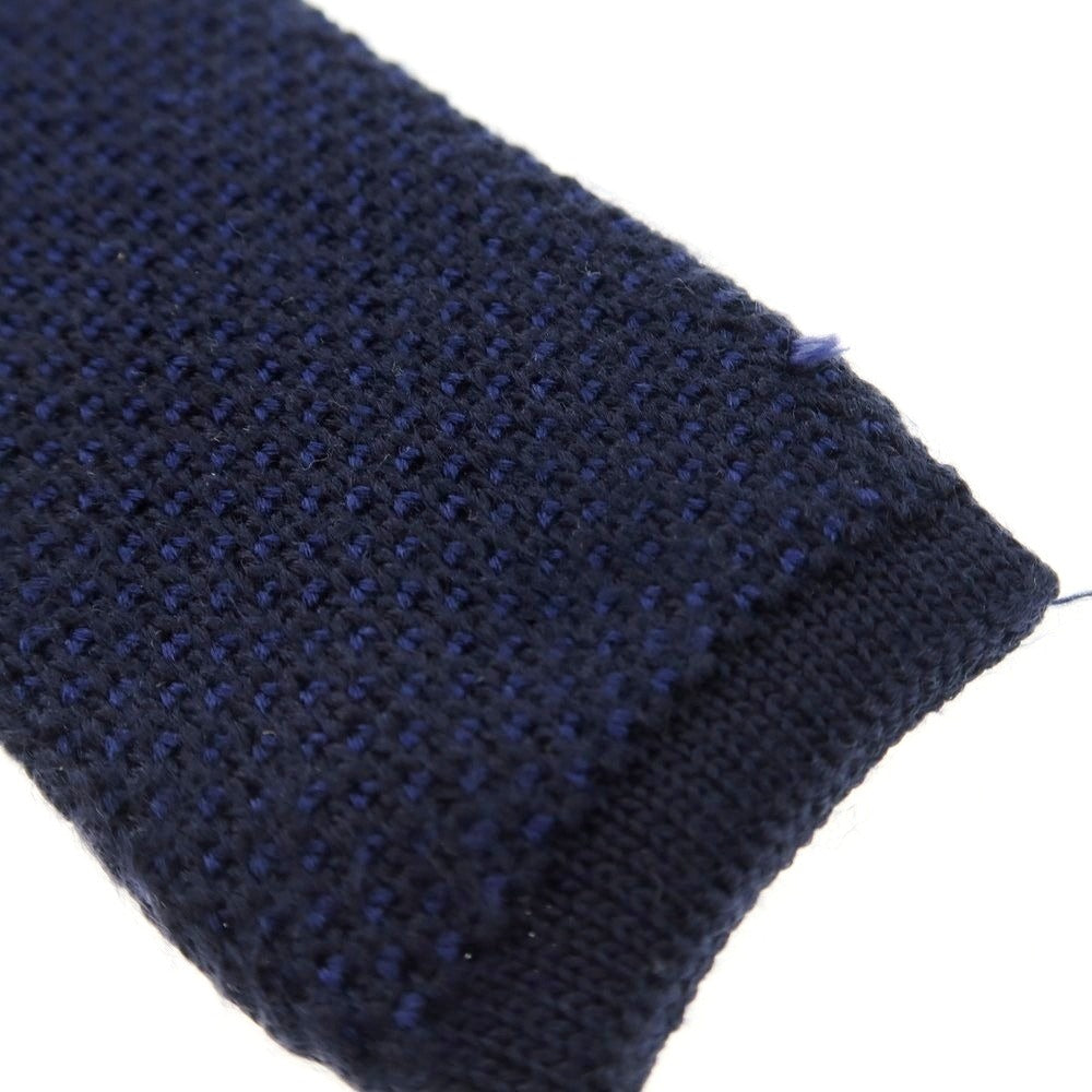【中古】アクアスキュータム Aquascutum ウール ニットタイ ネイビー【 状態ランクB 】【 メンズ 】