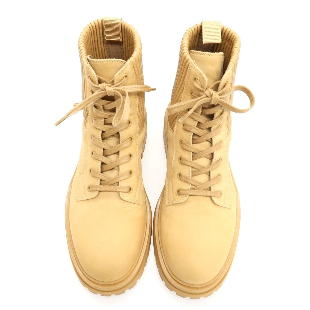 【中古】ジャンヴィト ロッシ Gianvito Rossi ヌバック レースアップブーツ ベージュ【サイズ40】【 状態ランクA 】【 メンズ 】