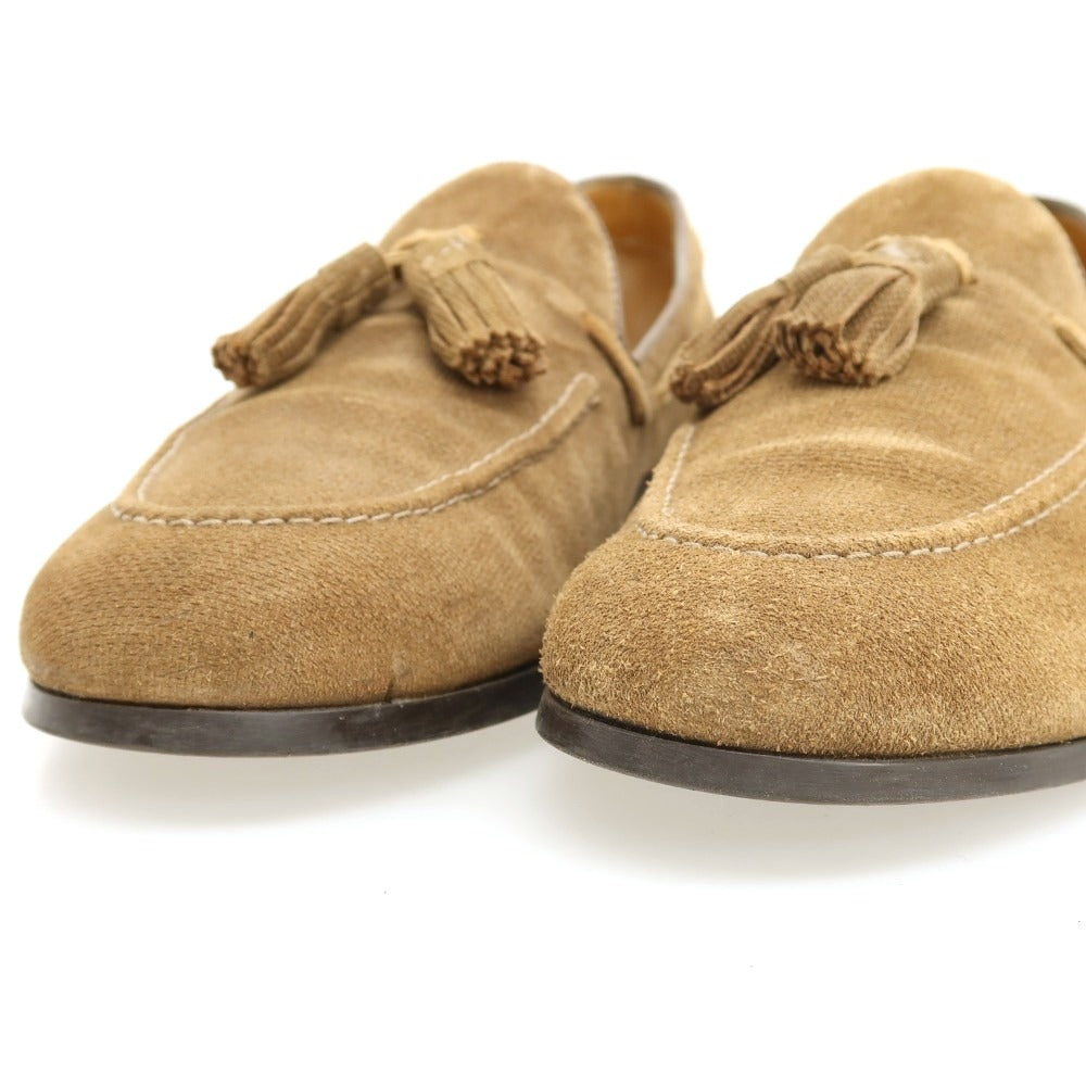 【中古】インテレッサ INTERESSA スエード タッセルローファー ブラウン【サイズ6 1/2】【 状態ランクB 】【 メンズ 】