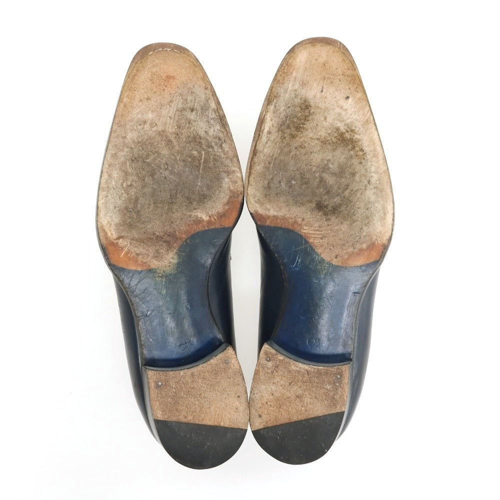 【中古】チェントフェリーナ Cento Felina コインローファー ネイビー【サイズ6 1/2】【 状態ランクC 】【 メンズ 】