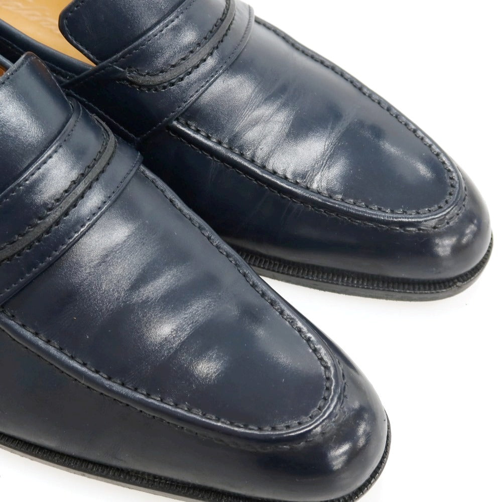 【中古】チェントフェリーナ Cento Felina コインローファー ネイビー【サイズ6 1/2】【 状態ランクC 】【 メンズ 】