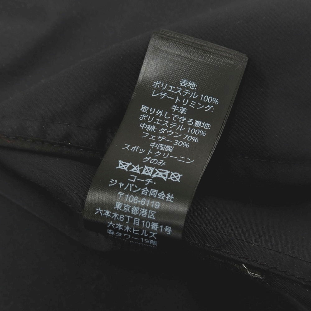 【中古】コーチ COACH ポリエステル モッズコート ブラック【サイズM】【 状態ランクC 】【 メンズ 】