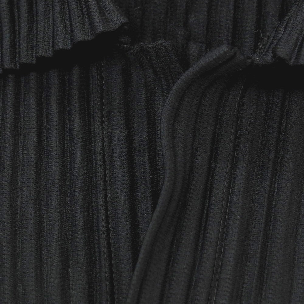 【中古】オム プリッセ イッセイミヤケ HOMME PLISSE ISSEY MIYAKE ポリエステル プリーツ スキッパー 半袖ポロシャツ ブラック【サイズ3】【 状態ランクB 】【 メンズ 】