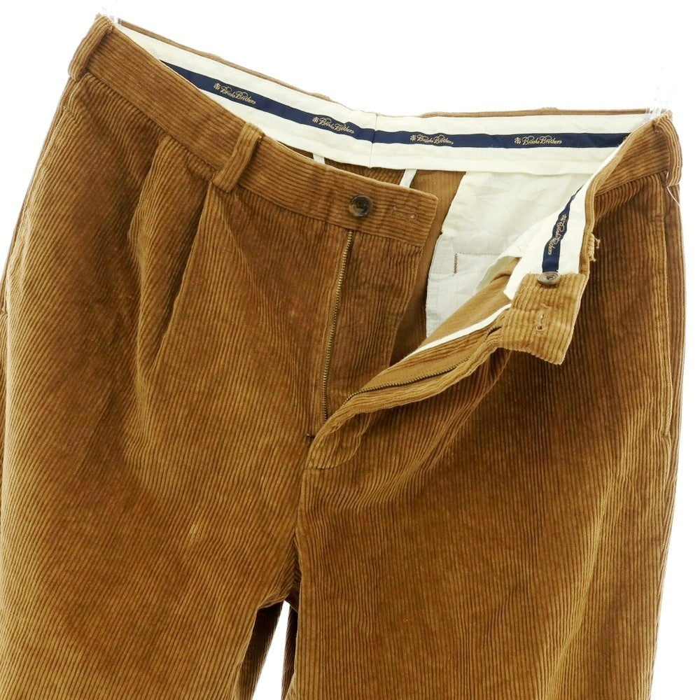 【中古】ブルックスブラザーズ Brooks Brothers コットン 中太畝 コーデュロイパンツ ブラウン【 36 】【 状態ランクC 】【 メンズ 】