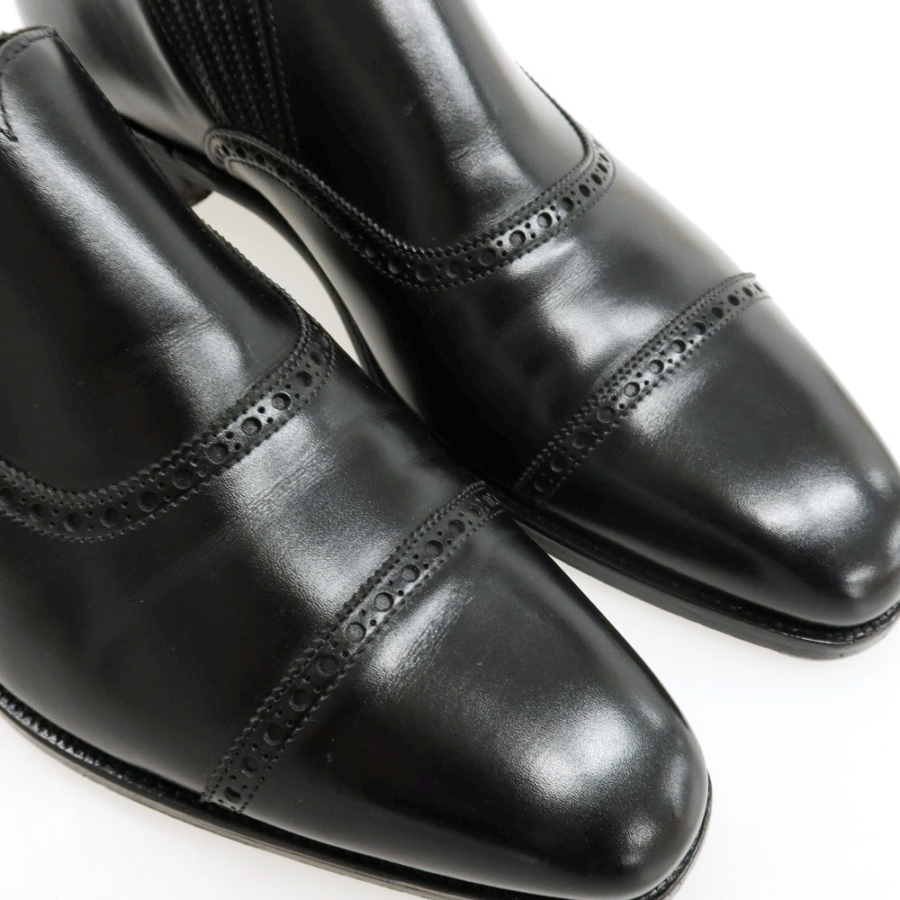 【中古】ジョージ クレバリー GEORGE CLEVERLEY サイドエラスティック ドレスシューズ ブラック【サイズ7 1/2E】【 状態ランクB 】【 メンズ 】