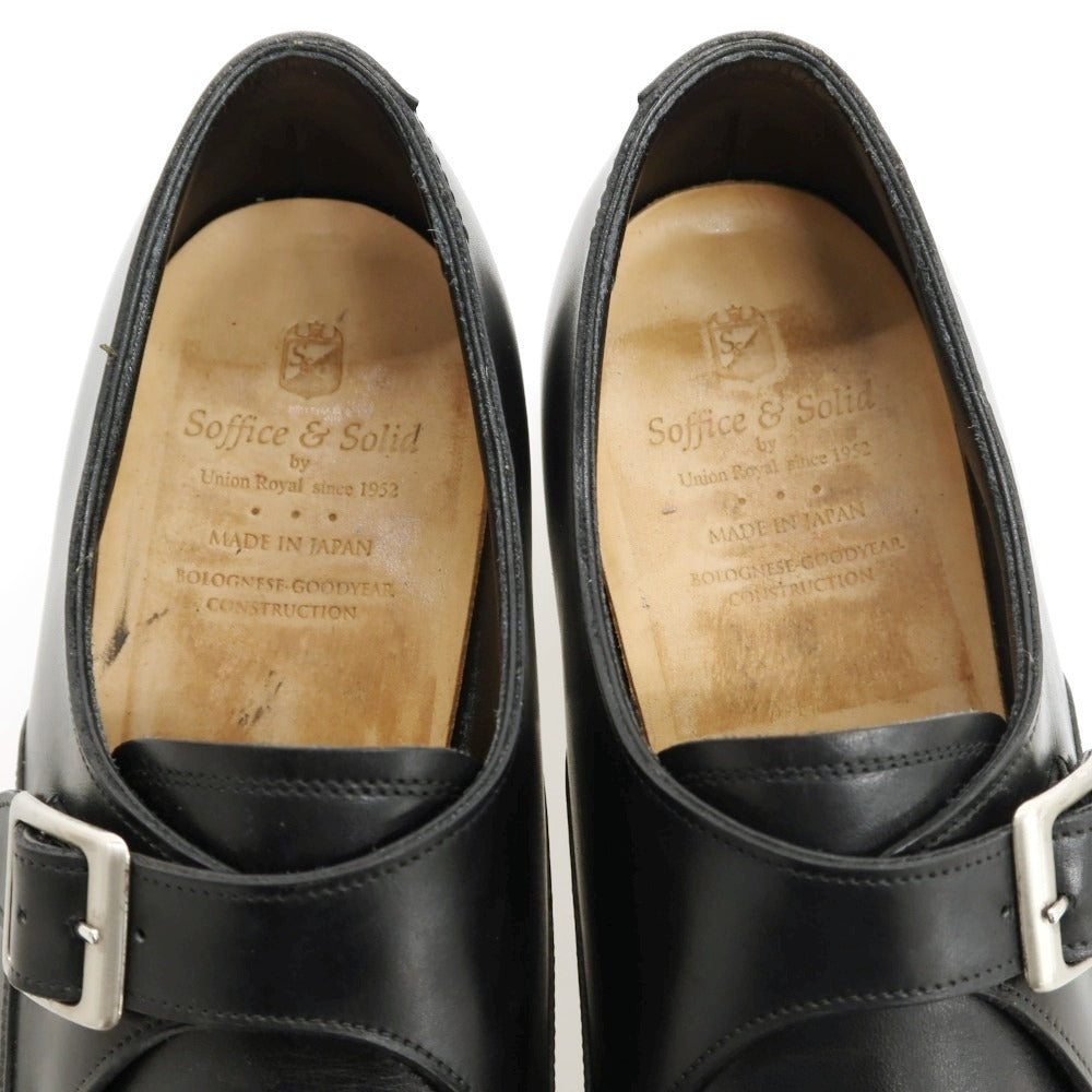 【中古】ソフィス&ソリッド Soffice & Solid ドレスシューズ ブラック【サイズ7】【 状態ランクB 】【 メンズ 】
