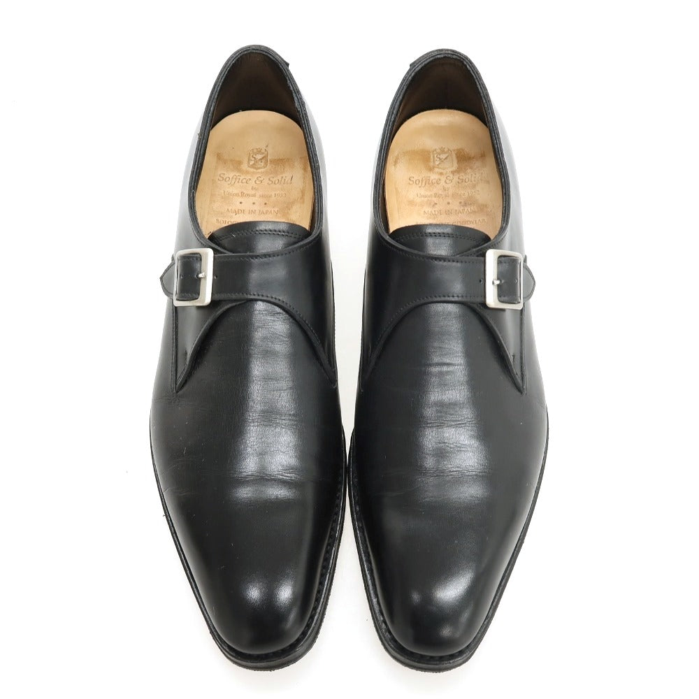 【中古】ソフィス&ソリッド Soffice & Solid ドレスシューズ ブラック【サイズ7】【 状態ランクB 】【 メンズ 】