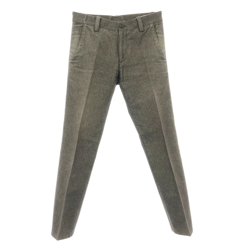 【中古】ピーエス ポールスミス PS Paul Smith コットン ヘリンボーン カジュアルスラックスパンツ ブラックxアイボリー系【 S 】【 状態ランクC 】【 メンズ 】