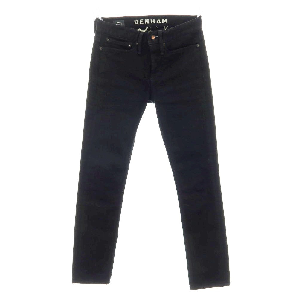 【中古】デンハム DENHAM ストレッチ コットンレーヨンポリエステル デニムパンツ ジーンズ ブラック【 28 】【 状態ランクB 】【 メンズ 】