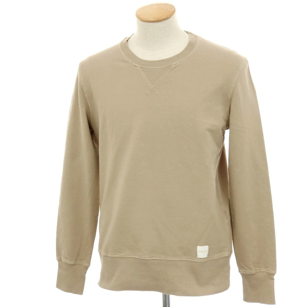 【中古】ダニエルフィエゾーリ DANIELE FIESOLI ストレッチ コットン クルーネック スウェット ベージュ【 S 】【 状態ランクB 】【 メンズ 】
