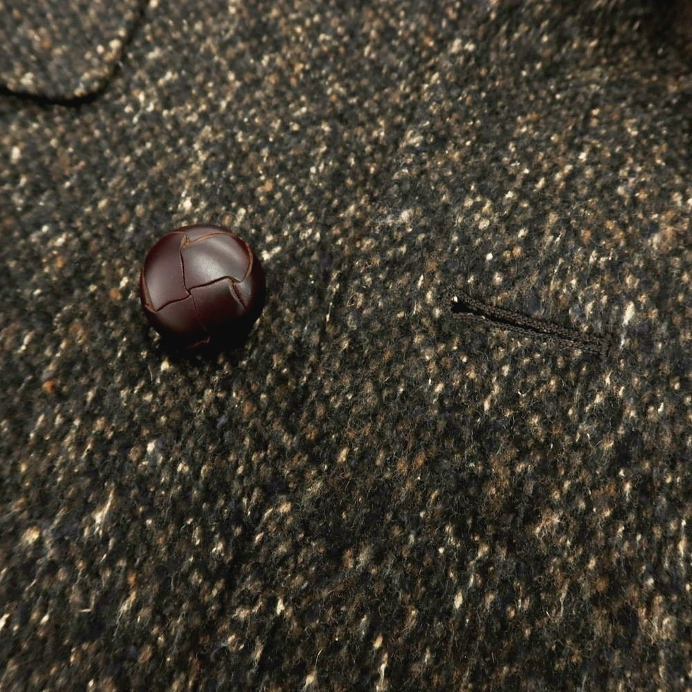 【中古】エトネ ETONNE ウールシルク ダブルブレストコート ブラウン【 M 】【 状態ランクA 】【 メンズ 】