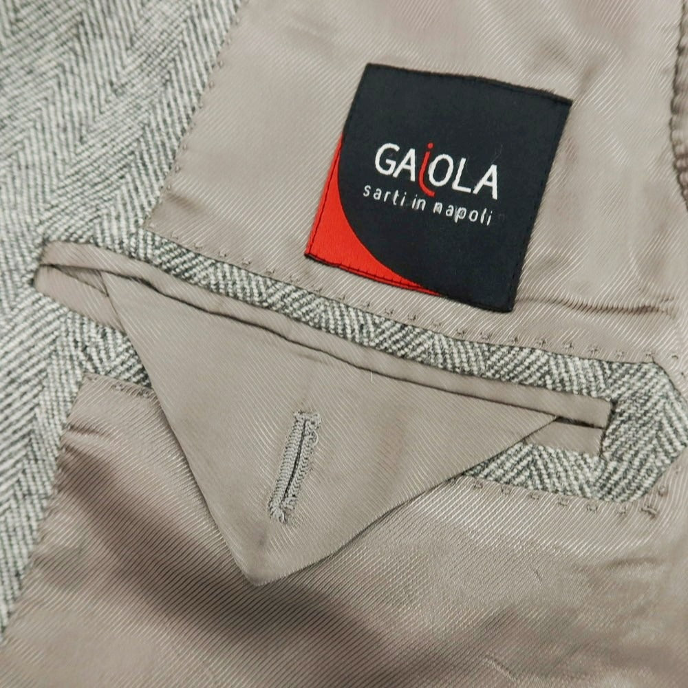 【中古】ガイオラ GAiOLA ウールカシミヤ チェスターフィールドコート グレー【 46 】【 状態ランクB 】【 メンズ 】