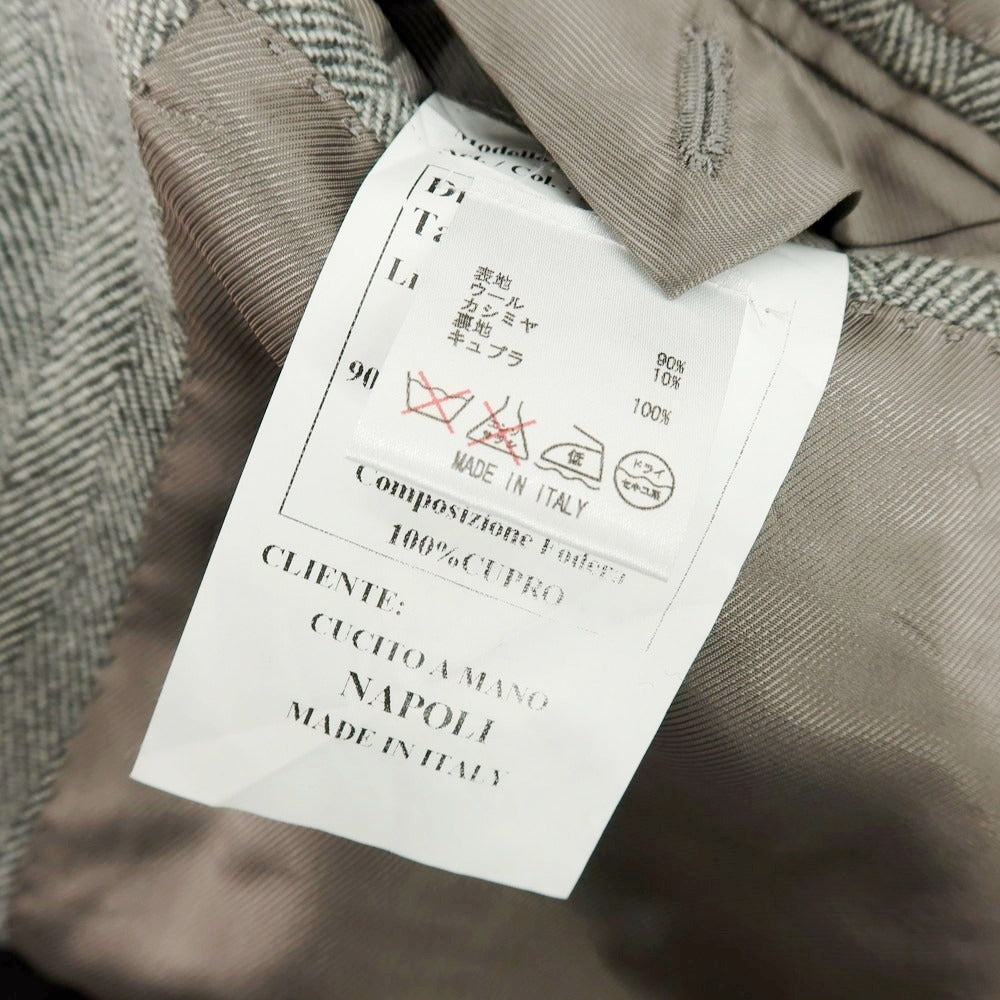 【中古】ガイオラ GAiOLA ウールカシミヤ チェスターフィールドコート グレー【 46 】【 状態ランクB 】【 メンズ 】