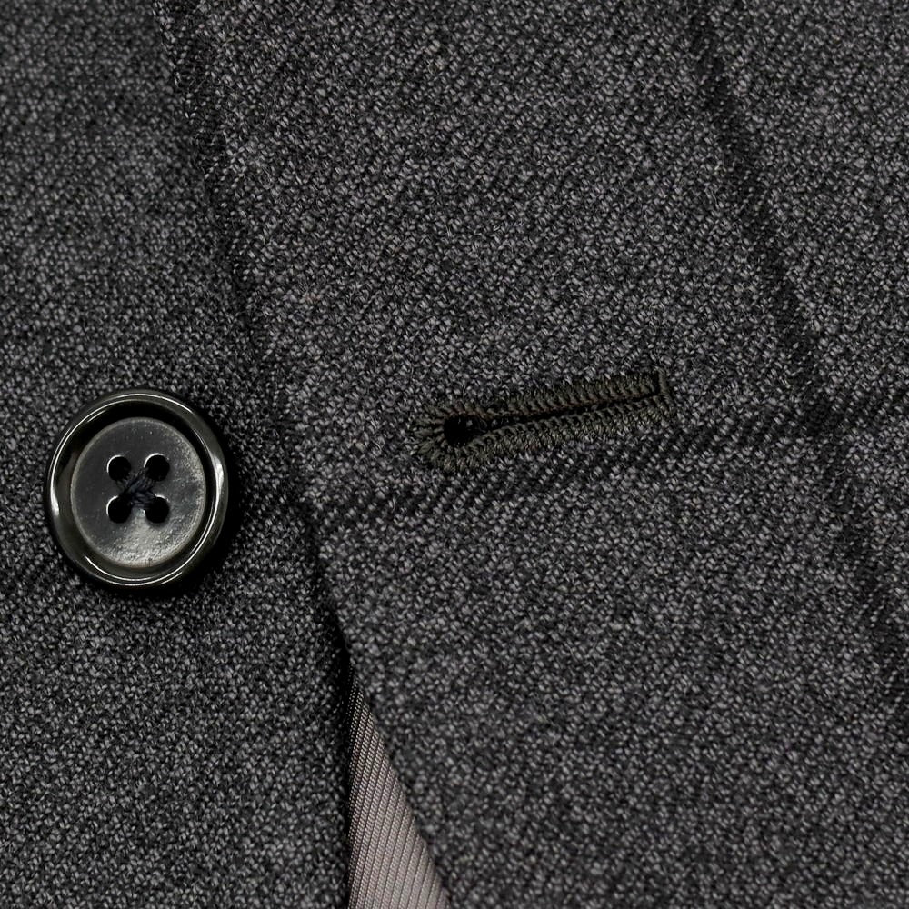 【中古】【未使用】ビームスエフ BEAMS F ウール チェック 3つボタンスーツ ダークグレーxブラック【 46 】【 状態ランクS 】【 メンズ 】