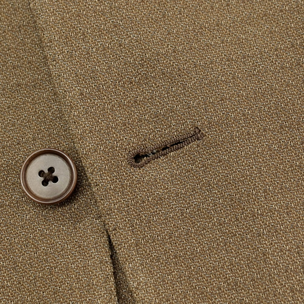 【中古】カモシタ camoshita リネンコットン 3つボタンスーツ ブラウン【サイズ46】【 状態ランクB 】【 メンズ 】