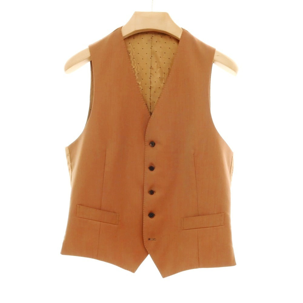 【中古】アルチザン ARTISAN ウール スリーピース 2つボタンスーツ オレンジブラウン系【 M 】【 状態ランクC 】【 メンズ 】