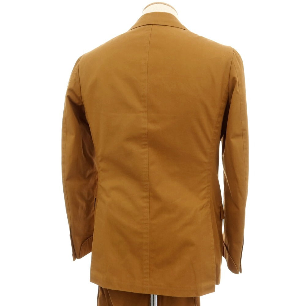 【中古】サルヴァトーレピッコロ Salvatore Piccolo コットン系 3つボタンスーツ ブラウン【サイズ44】【 状態ランクB 】【 メンズ 】