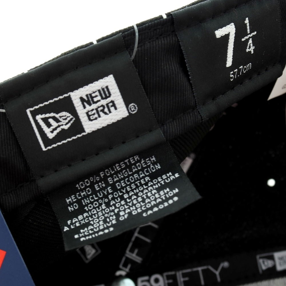 【中古】【未使用】シュプリーム Supreme 2025年秋冬 MLB Teams Box Logo New Era キャップ ブラックxブルーグリーン【 7 1/4 】【 状態ランクS 】【 メンズ 】