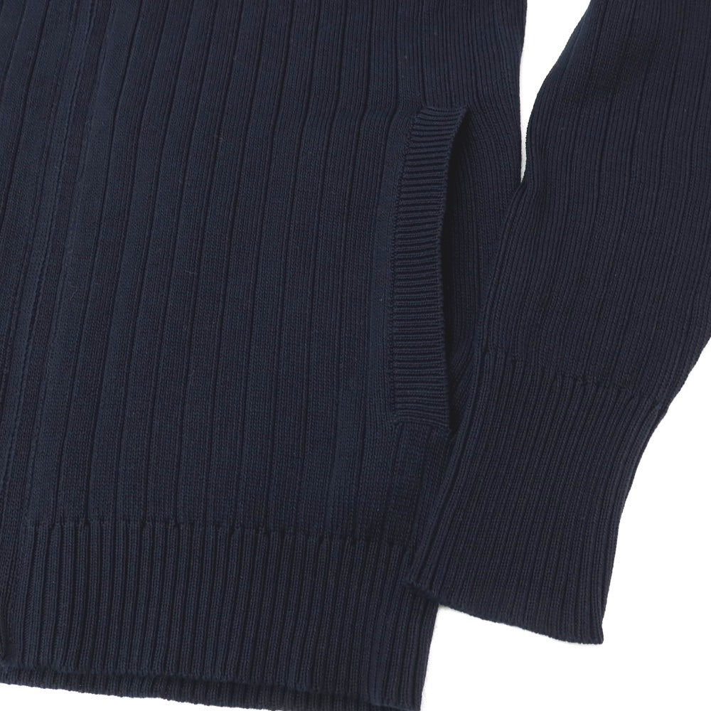 【中古】トゥモローランド TOMORROWLAND tricot コットン スタンドカラー ダブルジップ カーディガン ネイビー【サイズM】【 状態ランクA 】【 メンズ 】