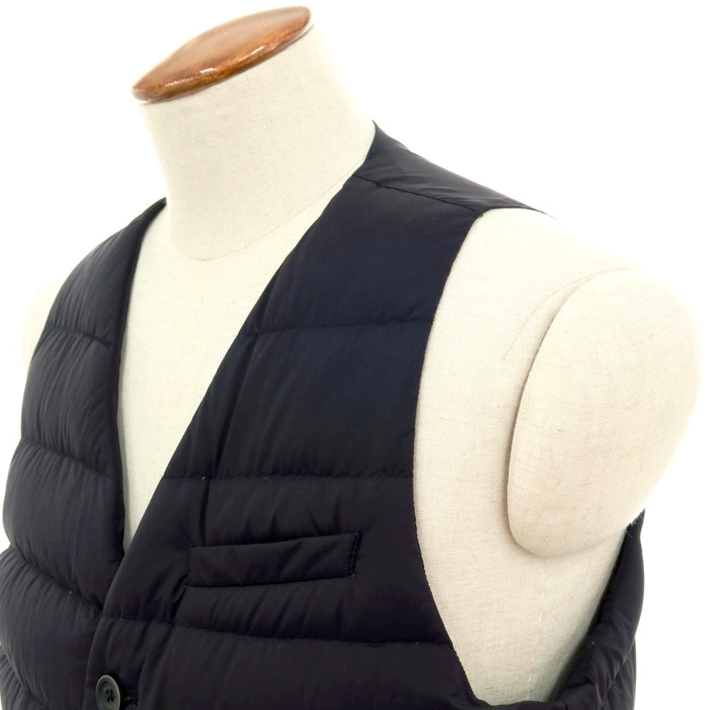 【中古】ヘルノ Herno ナイロン ダウンベスト ジレ ブラック【 48 】【 状態ランクB 】【 メンズ 】