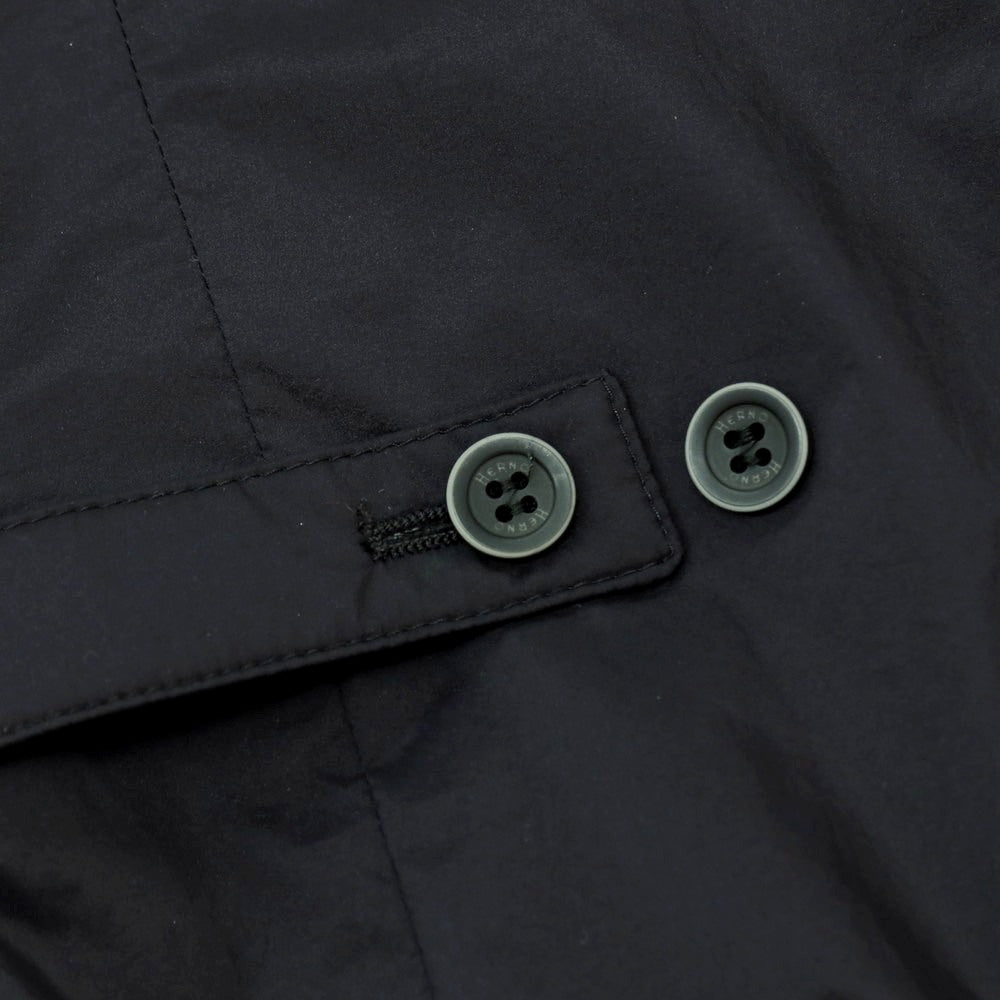 【中古】ヘルノ Herno ナイロン ダウンベスト ジレ ブラック【 48 】【 状態ランクB 】【 メンズ 】