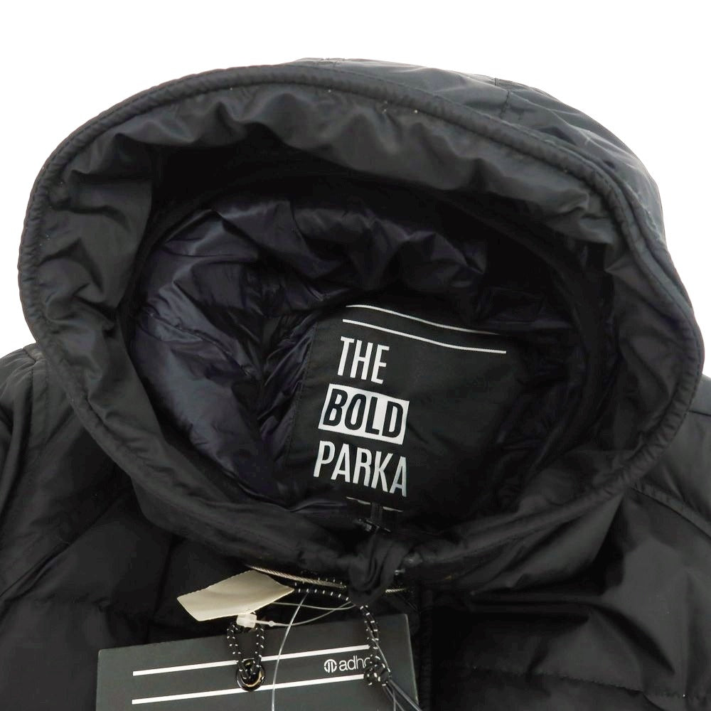 【中古】アドホック adhoc ポリエステル ダウンコート ブラック【 M 】【 状態ランクB 】【 メンズ 】