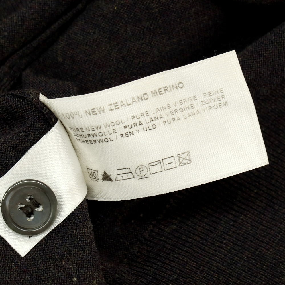 【中古】ジョンスメドレー JOHN SMEDLEY ハイゲージ ウール カーディガン ダークグレー系【 XL 】【 状態ランクB 】【 メンズ 】