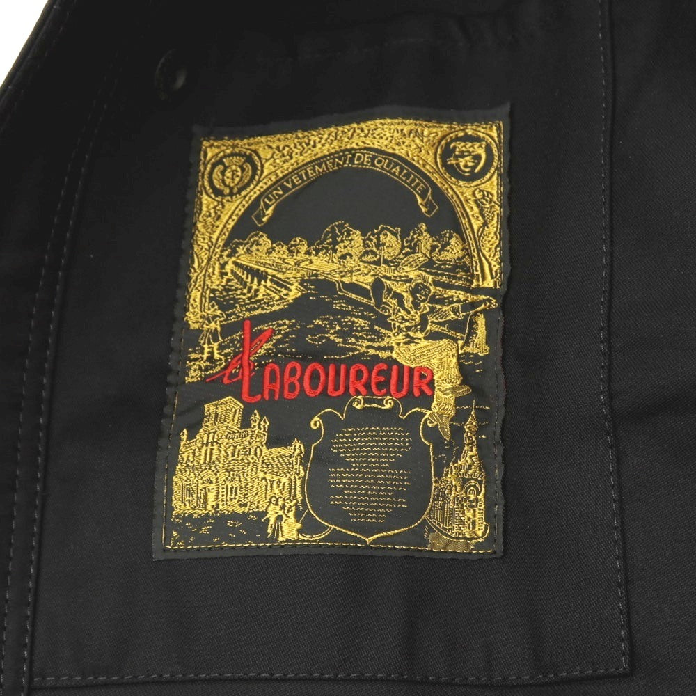 【中古】ル ラブルール LABOUREUR コットン カバーオール ブラック【サイズ4】【 状態ランクB 】【 メンズ 】