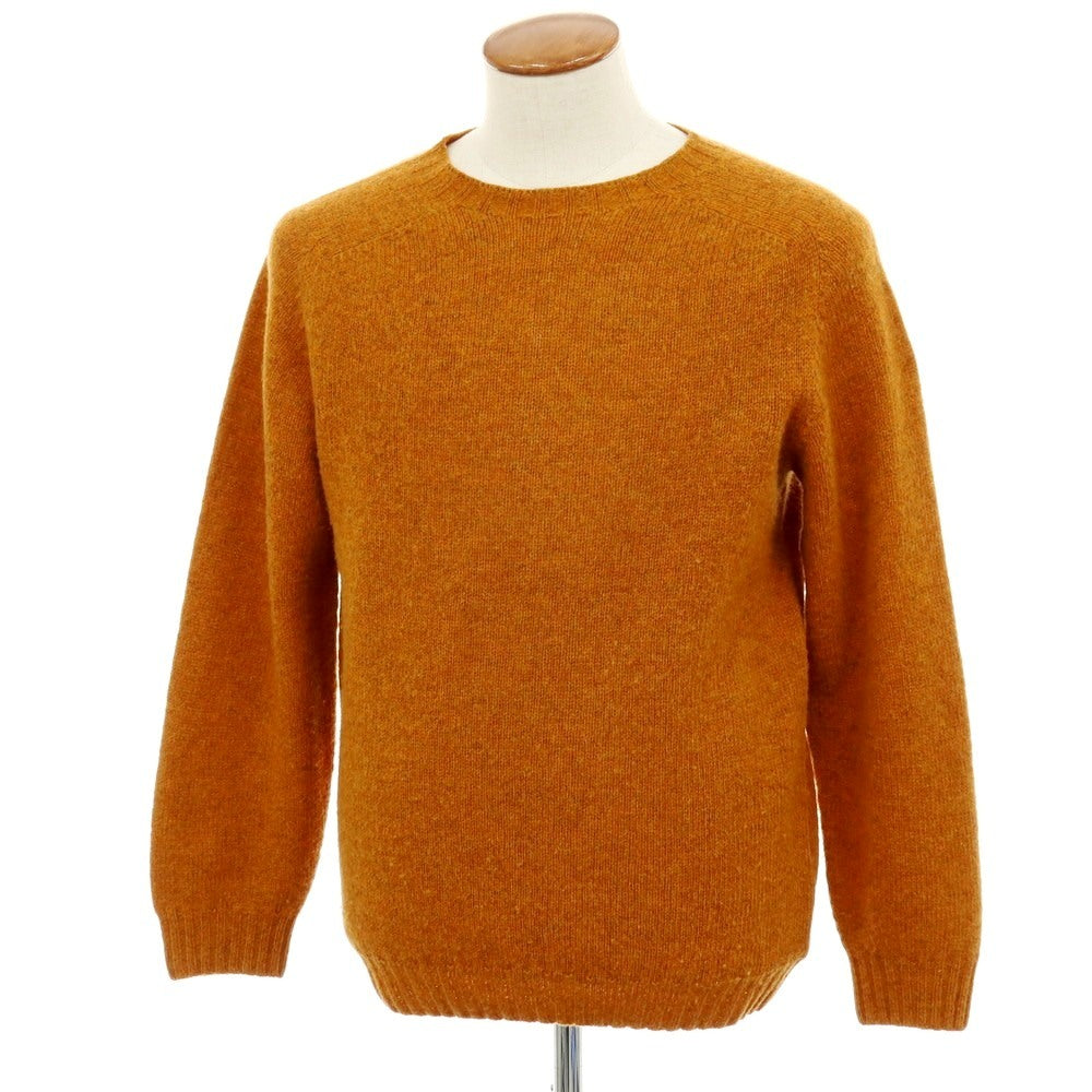 【中古】インバーアラン INVERALLAN ウール クルーネック プルオーバーニット オレンジ【 40 】【 状態ランクB 】【 メンズ 】