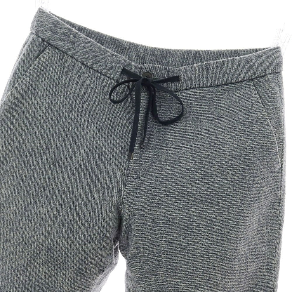 【中古】トゥモローランド TOMORROWLAND ストレッチ ウールナイロン イージーパンツ ネイビーxホワイト【 M 】【 状態ランクC 】【 メンズ 】