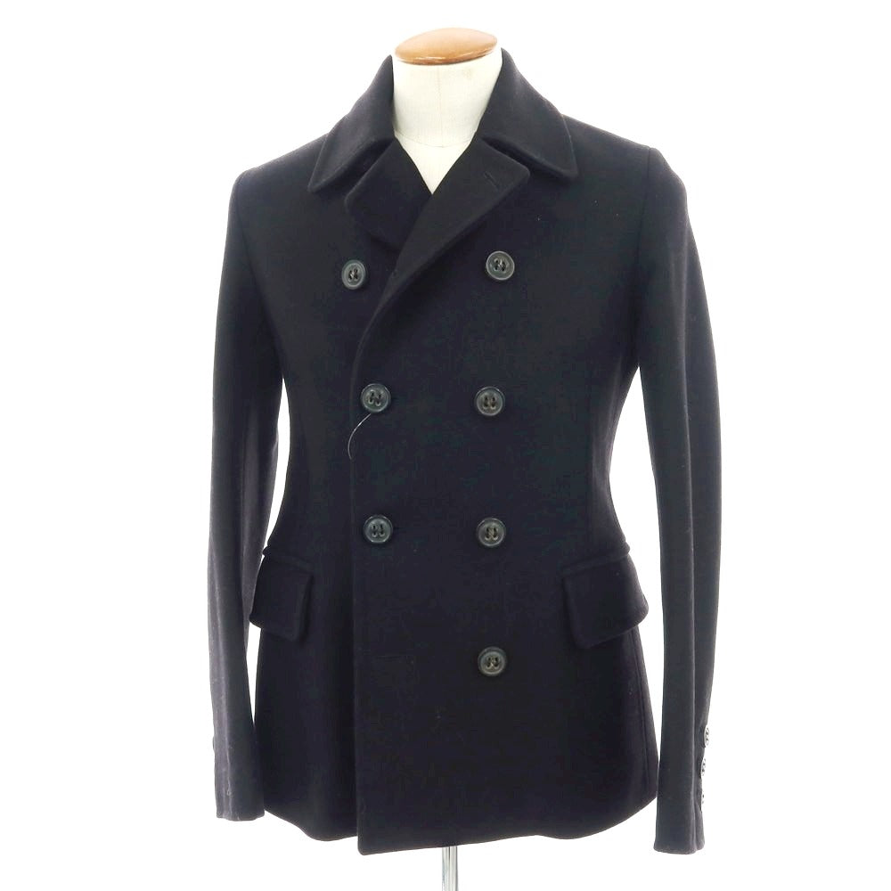 【中古】ディースクエアード DSQUARED2 ウールポリエステル ピーコート ブラック【 46 】【 状態ランクB 】【 メンズ 】