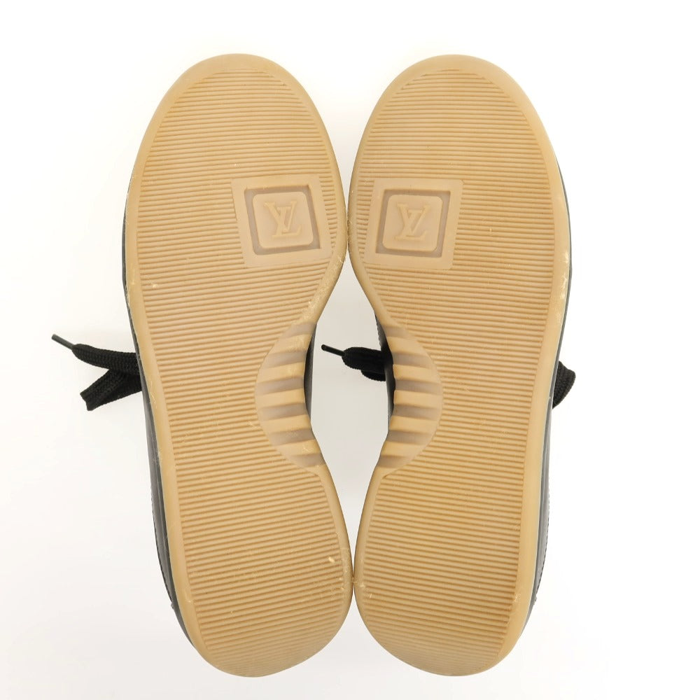 【中古】ルイ ヴィトン LOUIS VUITTON レザー スニーカー ブラック【サイズ5】【 状態ランクD 】【 メンズ 】