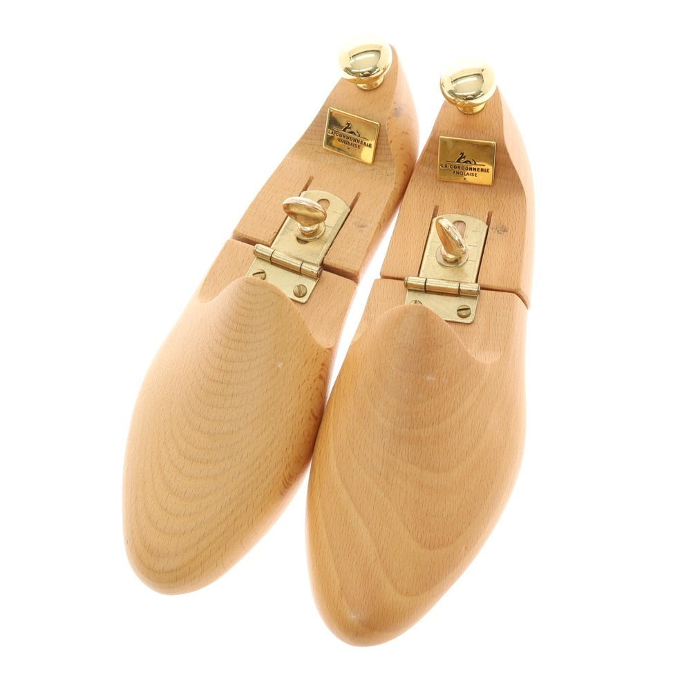 【中古】コルドヌリアングレーズ LA CORDONNERIE ANGLAISE 木製 シューツリー シューキーパー ベージュxゴールド【サイズ39】【 状態ランクB 】【 メンズ 】