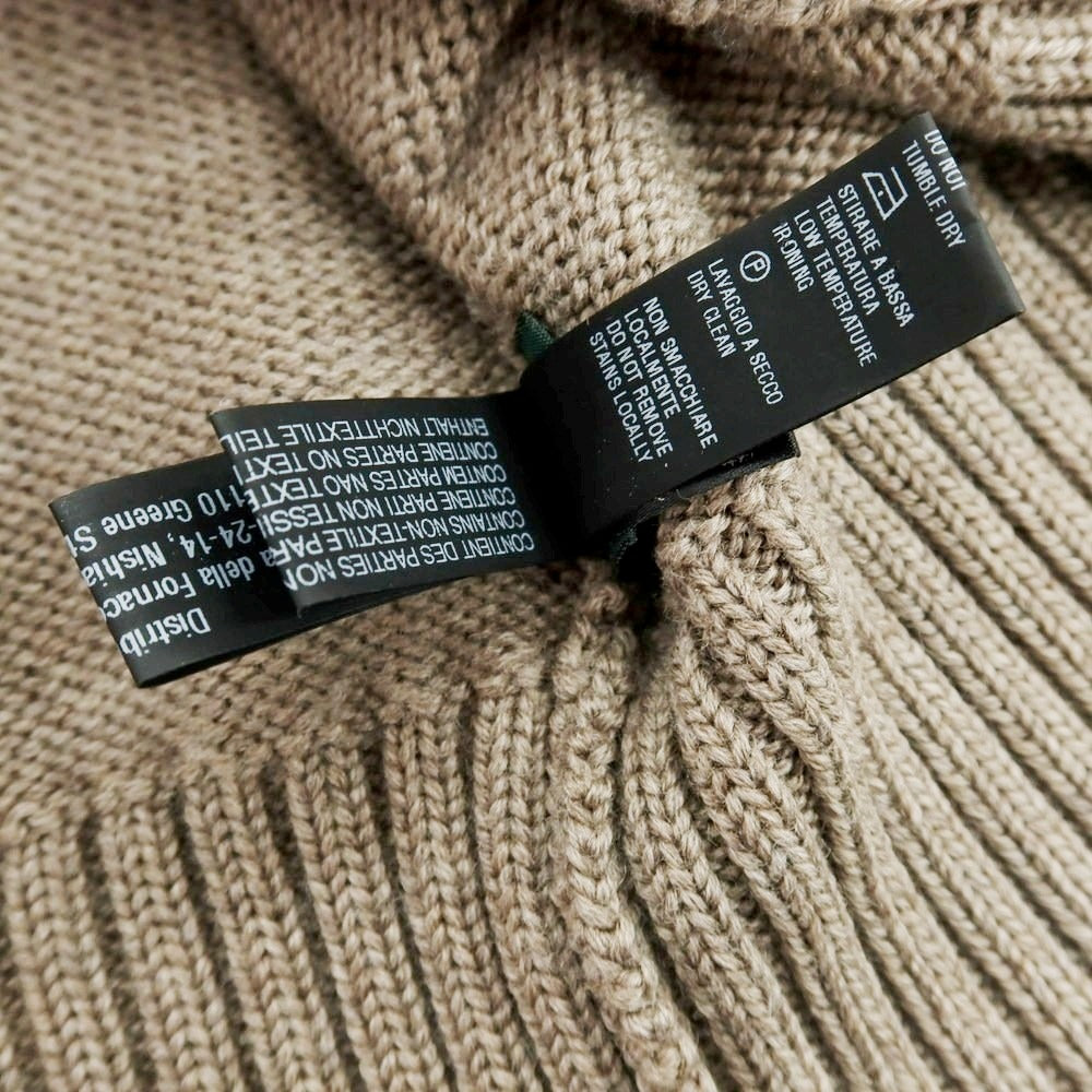 【中古】ザノーネ ZANONE CHIOTO ミドルゲージウール カーディガン ダークベージュ【 50 】【 状態ランクB 】【 メンズ 】