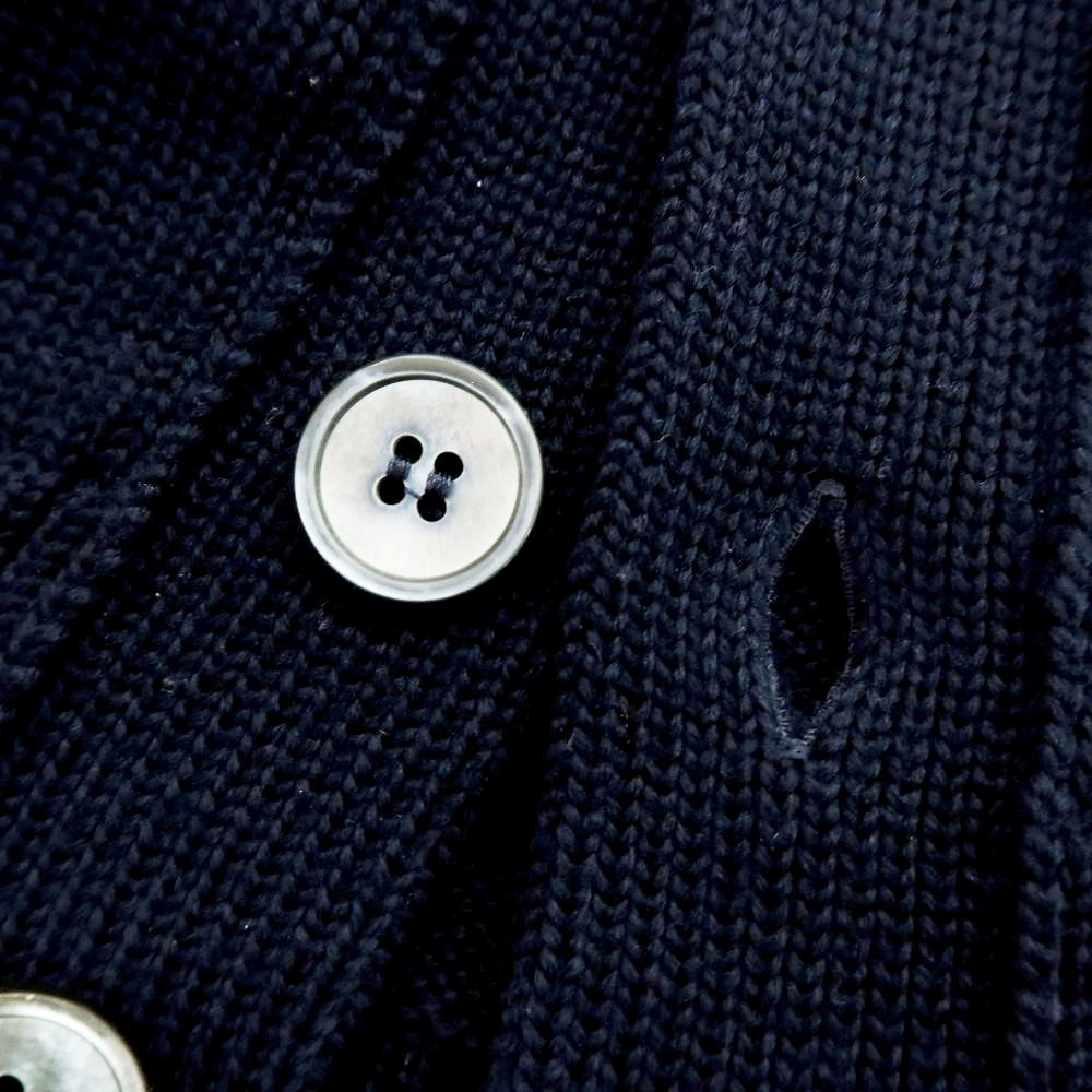 【中古】ザノーネ ZANONE CHIOTO ミドルゲージウール カーディガン ネイビー【 50 】【 状態ランクB 】【 メンズ 】