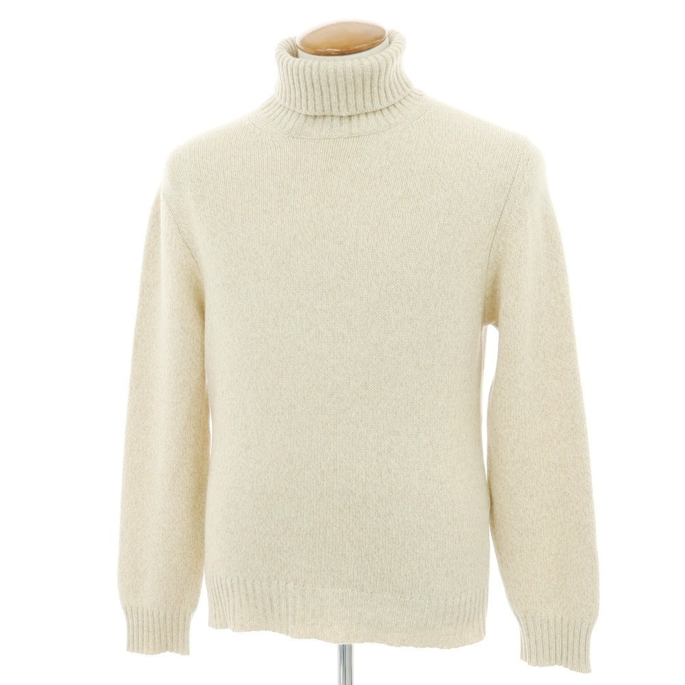 【中古】クルチアーニ CRUCIANI ミドルゲージカシミヤ タートルネックニット ベージュ【 48 】【 状態ランクC 】【 メンズ 】