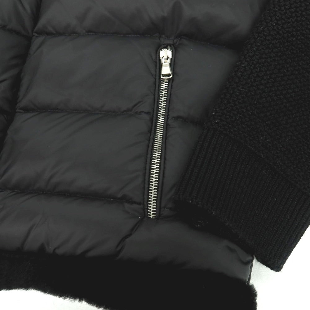 【中古】エンメティ EMMETI ムートン ナイロン ダウンジャケット ブラック【 48 】【 状態ランクB 】【 メンズ 】