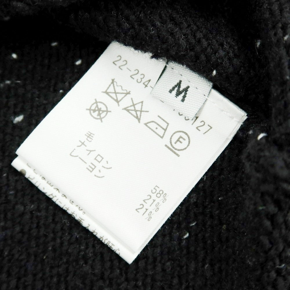 【中古】エストネーション ESTNATION ウールナイロンレーヨン プルオーバーニット ブラック【 M 】【 状態ランクB 】【 メンズ 】