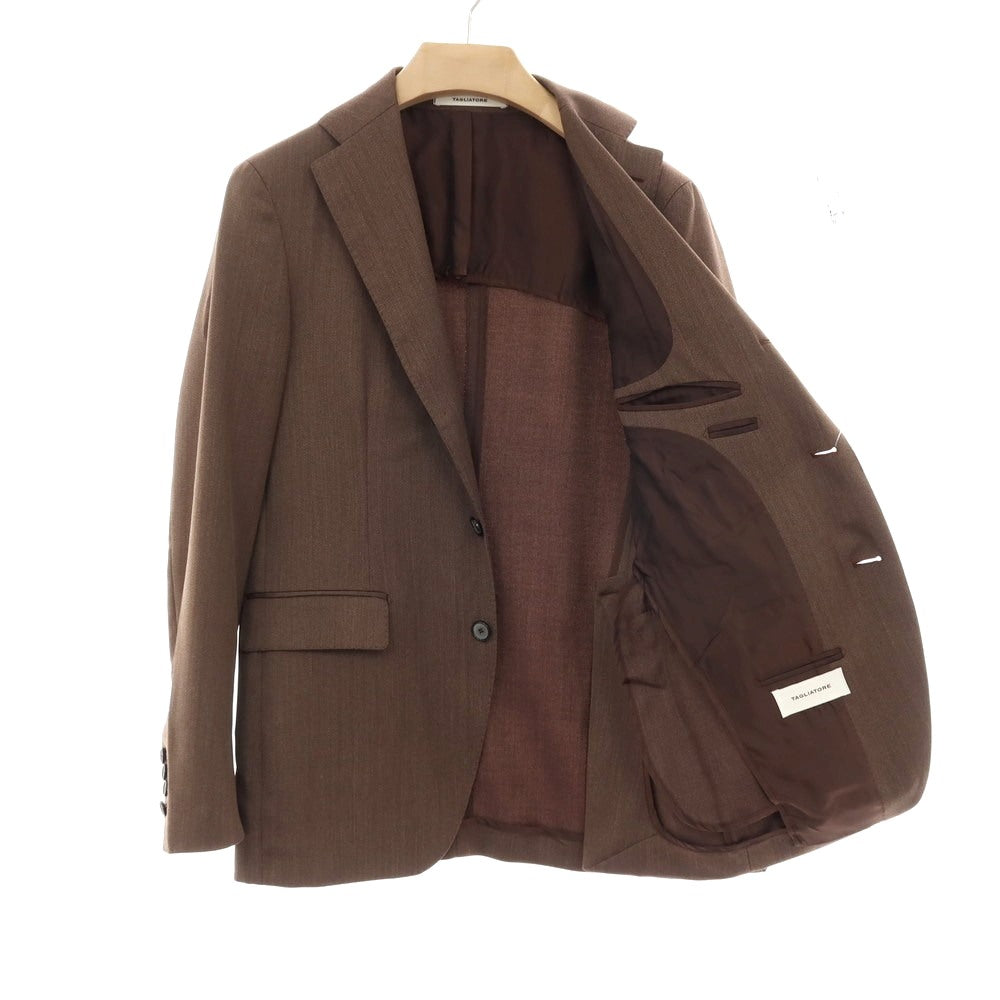 【中古】タリアトーレ TAGLIATORE ウール 3つボタンスーツ ブラウン【サイズ44】【 状態ランクB 】【 メンズ 】