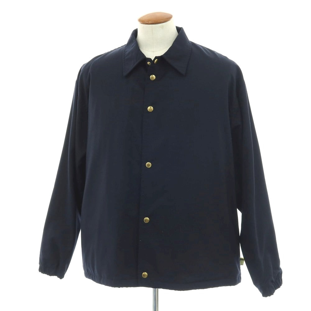 【中古】エスエスズィー SSZ × BEAMS PLUS ウールポリエステルナイロン コーチジャケット ネイビー【 M 】【 状態ランクB 】【 メンズ 】